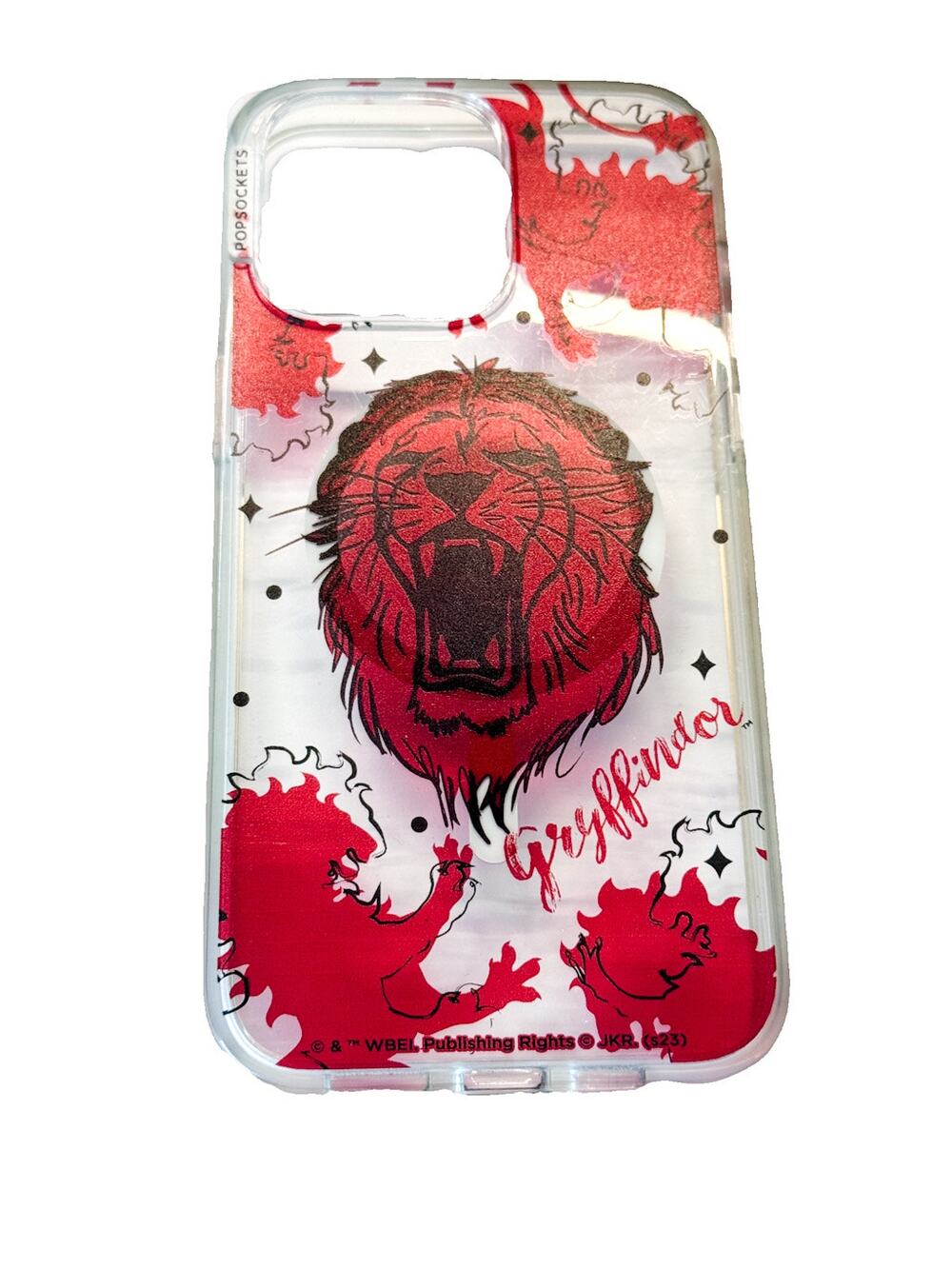 Popsockets Harry Potter Gryffindor Phone Case - Red Lion - iPhone 15 Pro Max